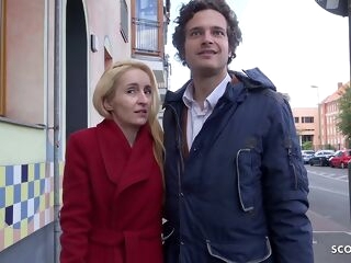 GERMAN SCOUT - Raunchy Ass-fuck FOR SKINNY MILF AT STREET Audition